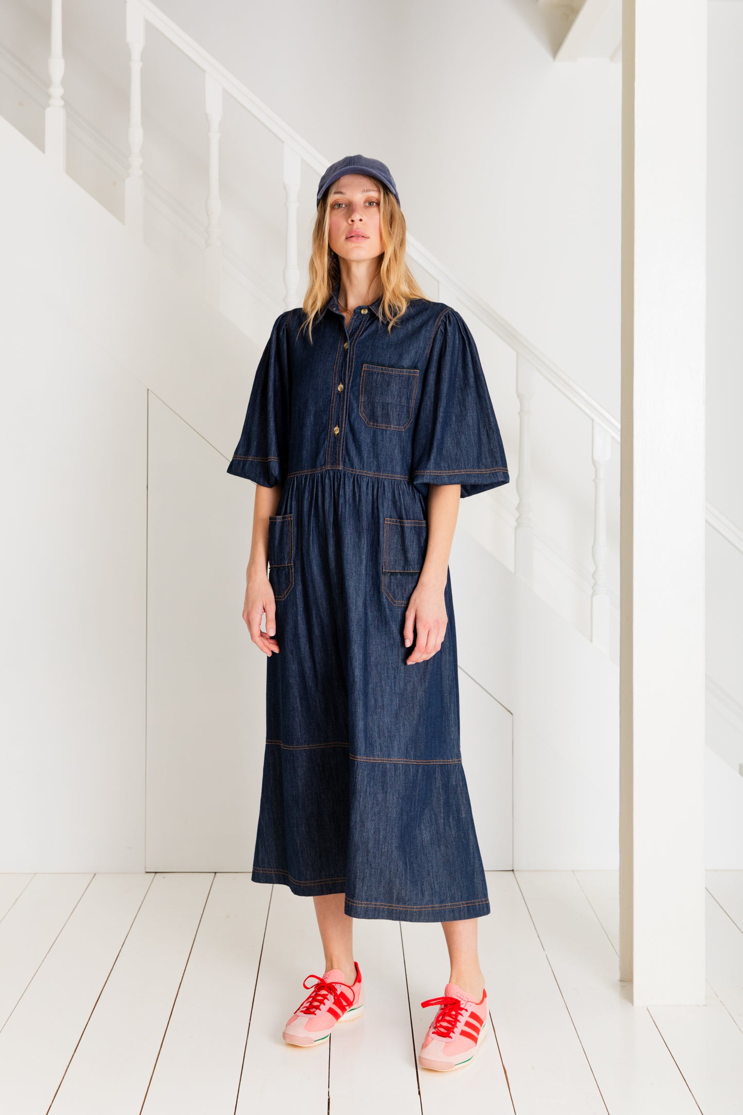 Adriane Dress  - Denim Dark Wash (WS)