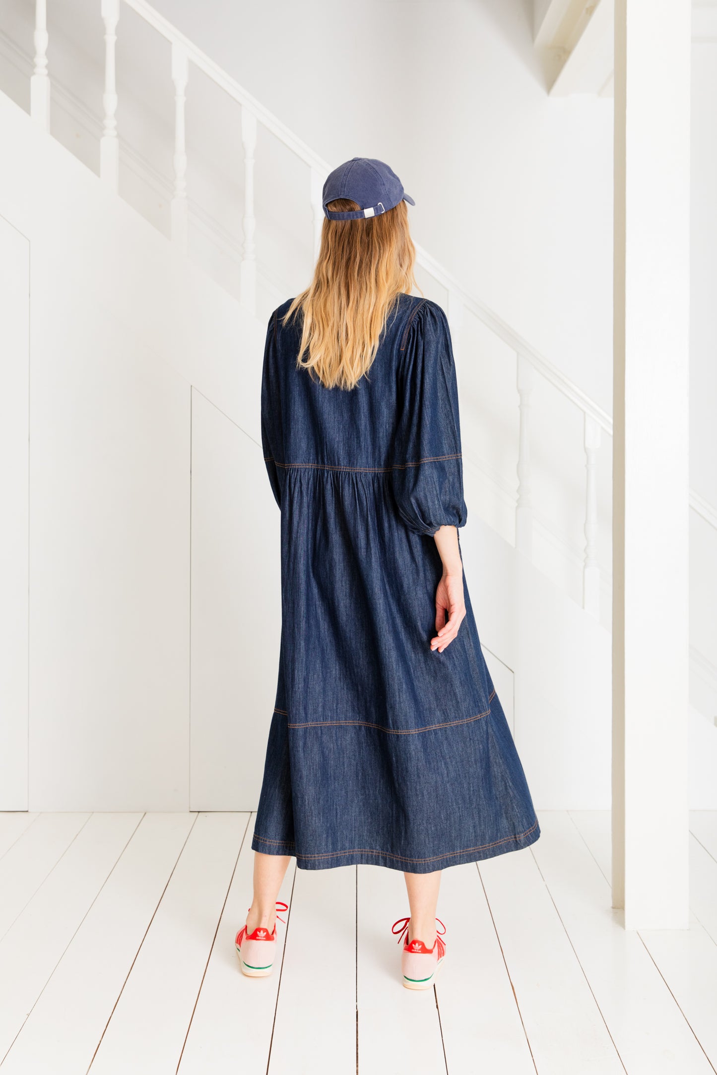 Adriane Dress  - Denim Dark Wash (WS)