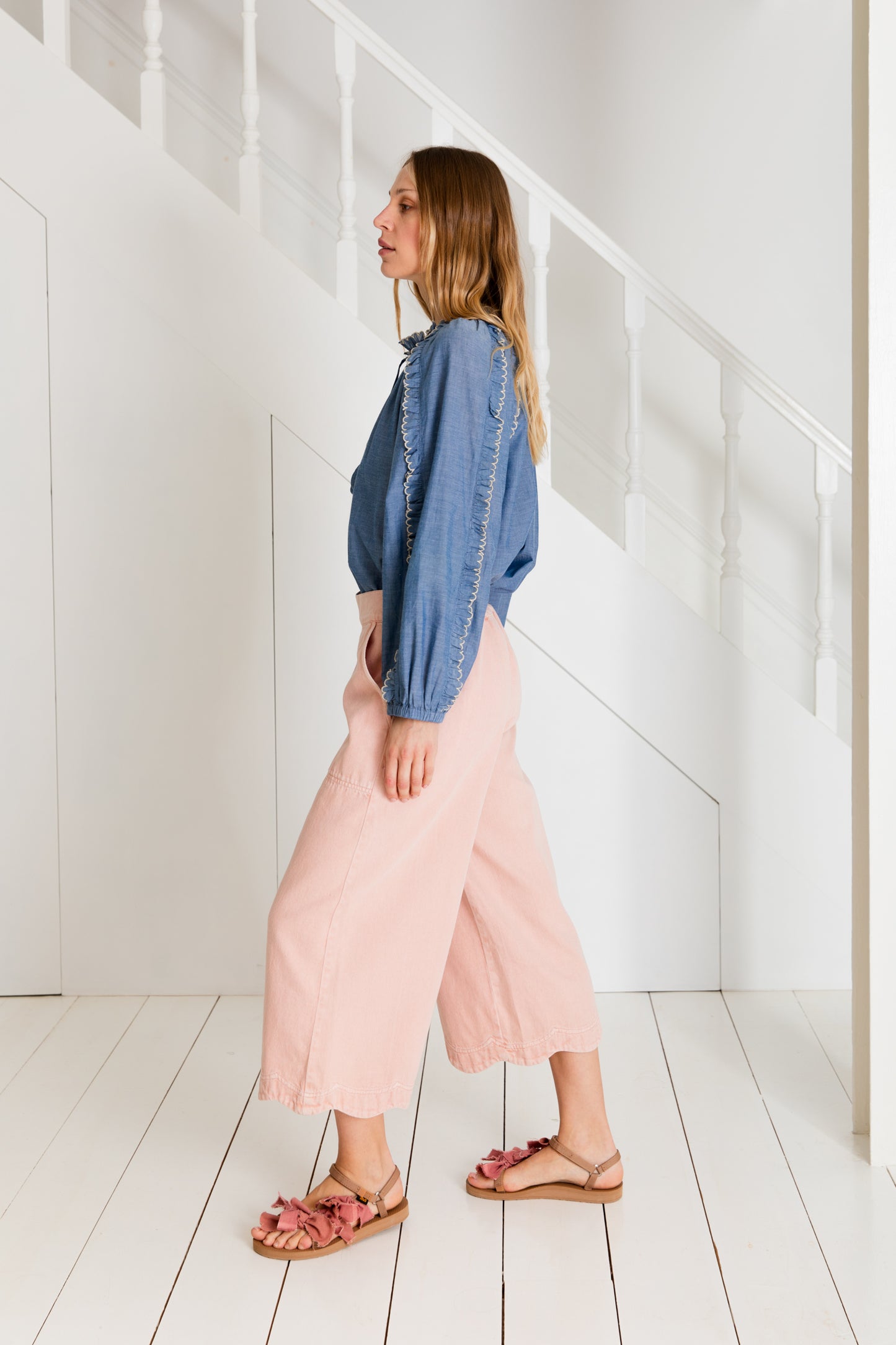 Aide Trouser - Chalk Pink