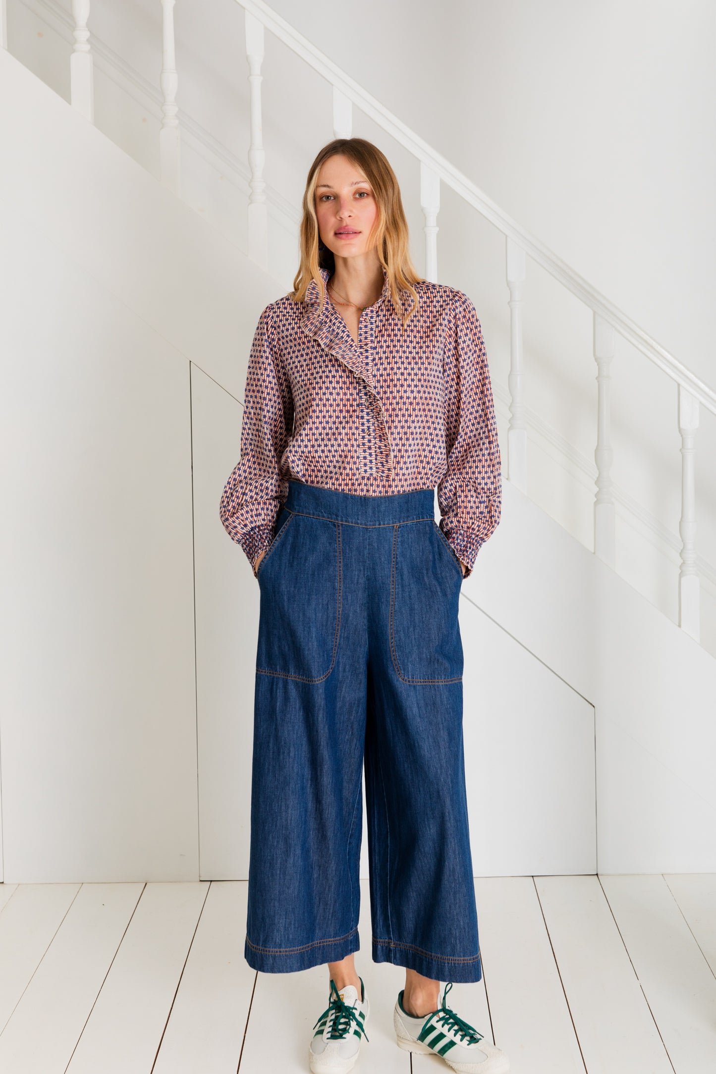 Bijou Trouser - Dark Denim Wash