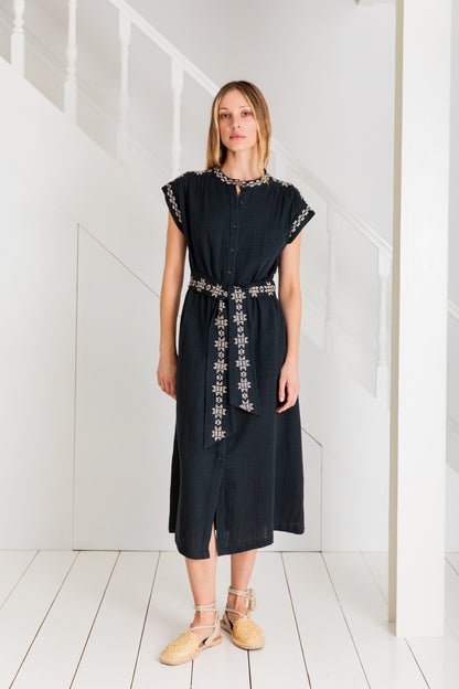 Eden Dress  - Charcoal