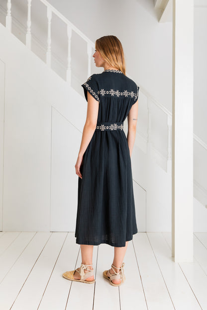 Eden Dress  - Charcoal