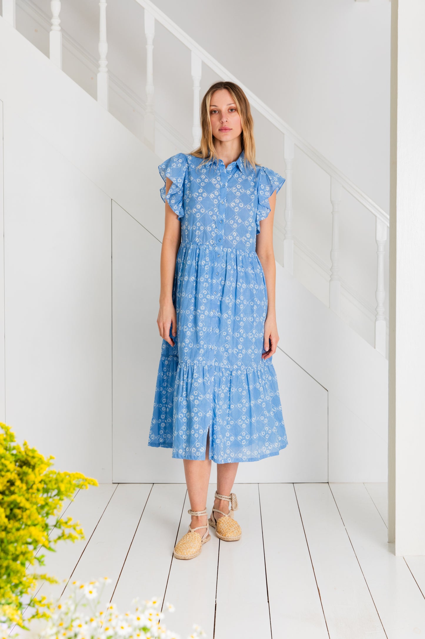 Eve Dress  - Chalk Blue