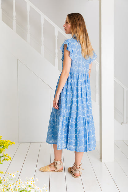 Eve Dress  - Chalk Blue