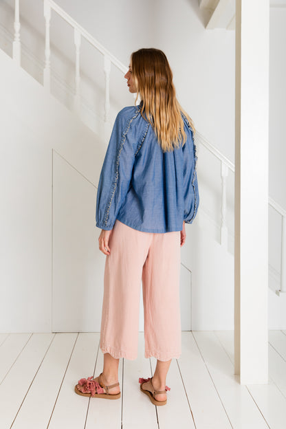 Fleur Top - Chambray