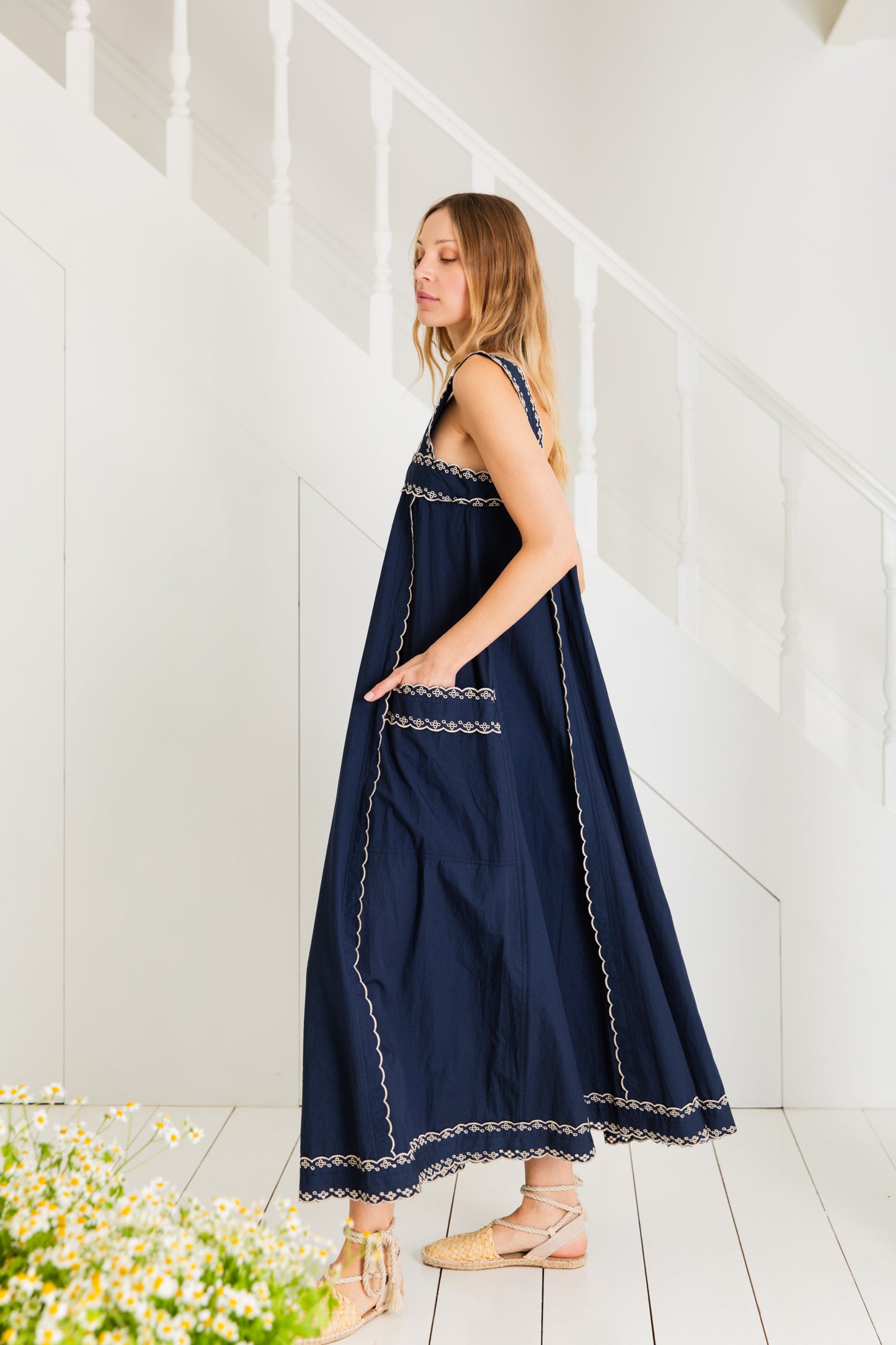 Klara Dress  - Navy (WS)