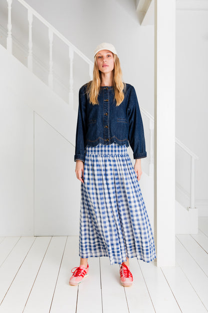 Pascal Skirt - Blue / White