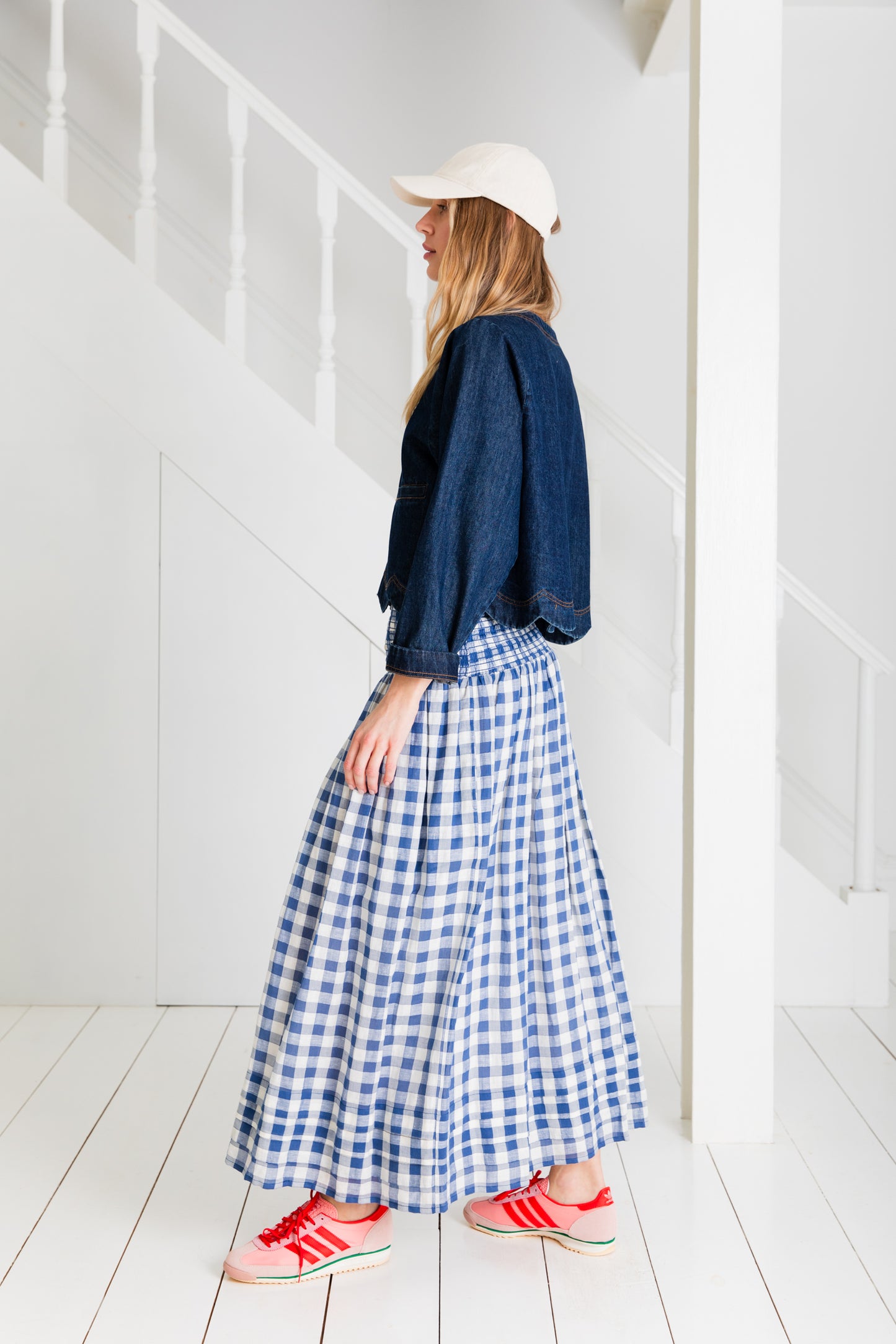 Pascal Skirt - Blue / White