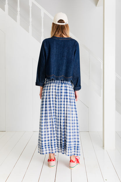 Pascal Skirt - Blue / White