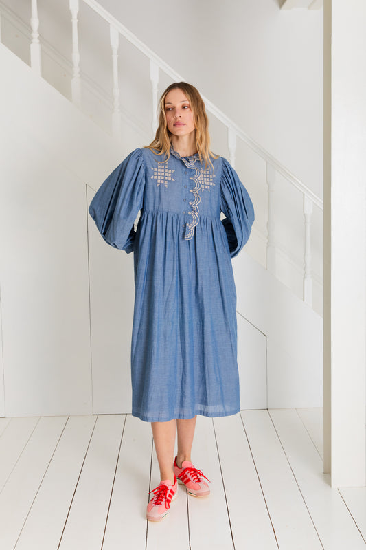 Quinn Dress  - Chambray