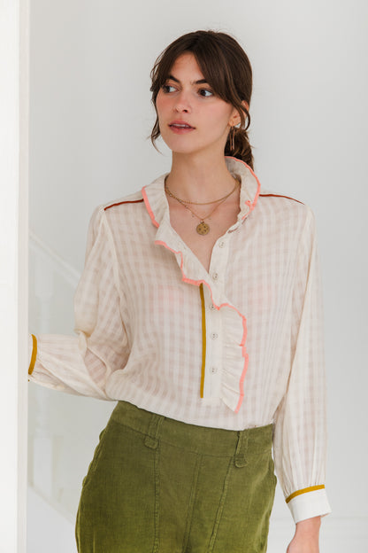 Aida Shirt - Ivory Multi