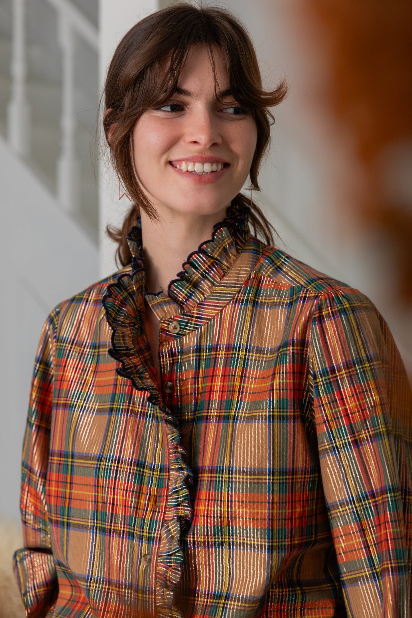 Aida Shirt - Rust Multi