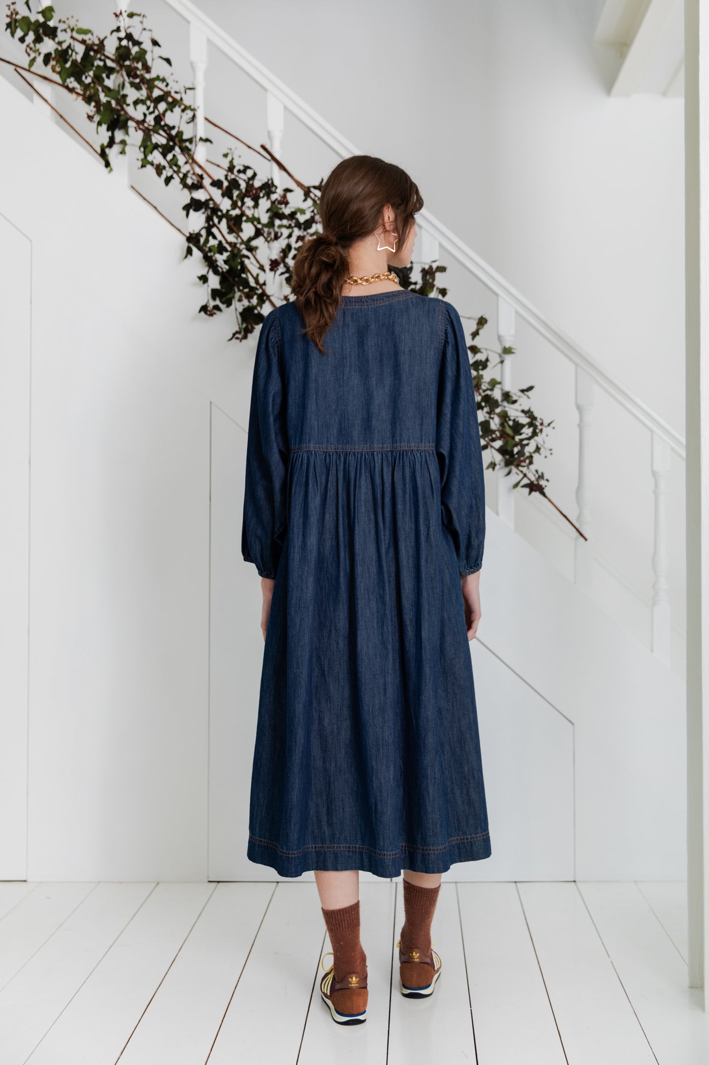 Amber Dress - Dark Denim