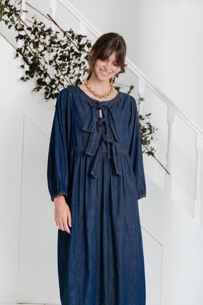 Amber Dress - Dark Denim