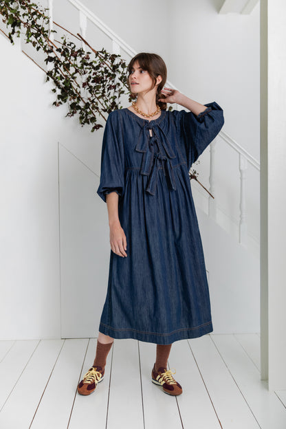 Amber Dress - Dark Denim