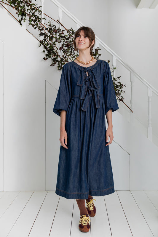 Amber Dress - Dark Denim