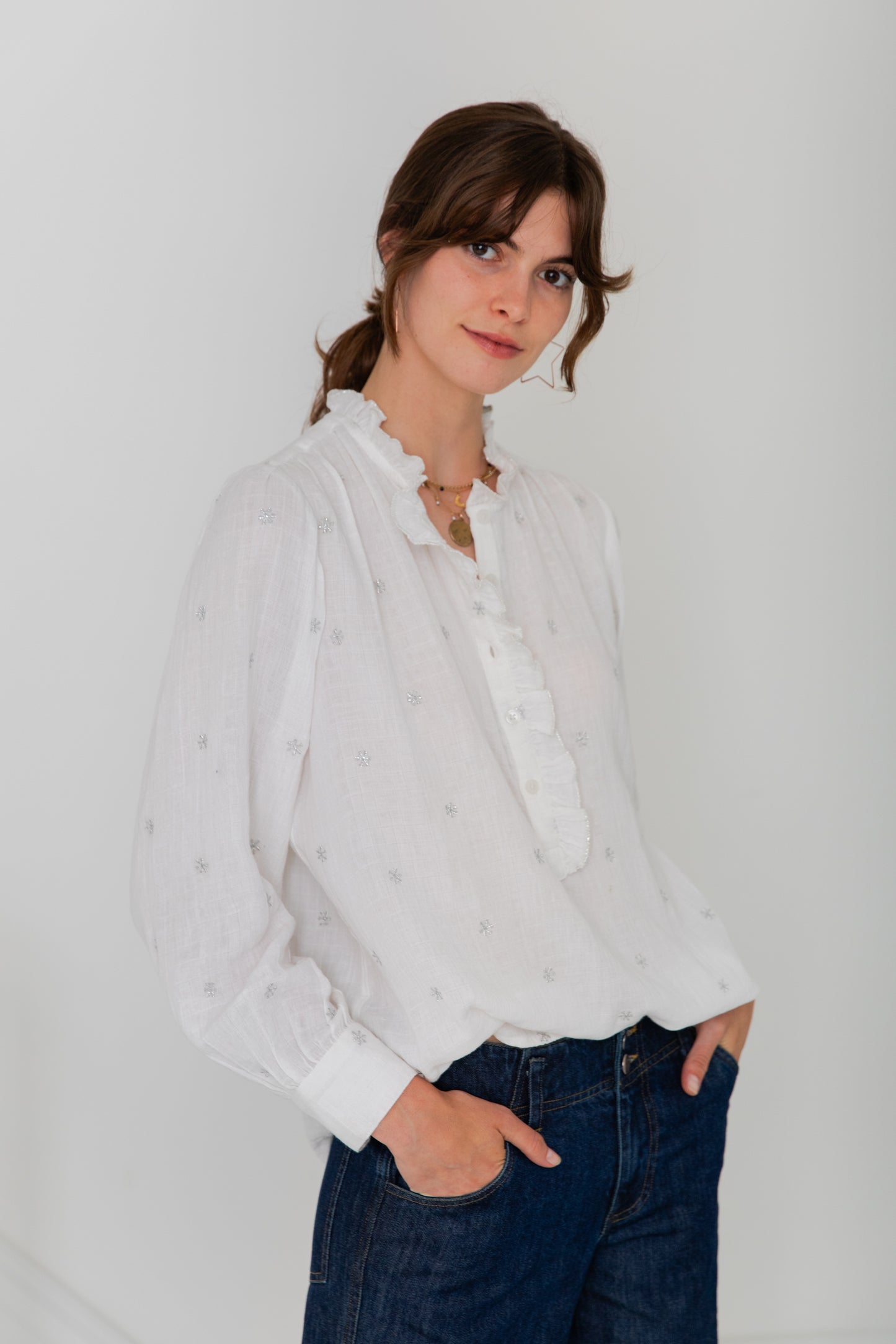 Anais Shirt  - White