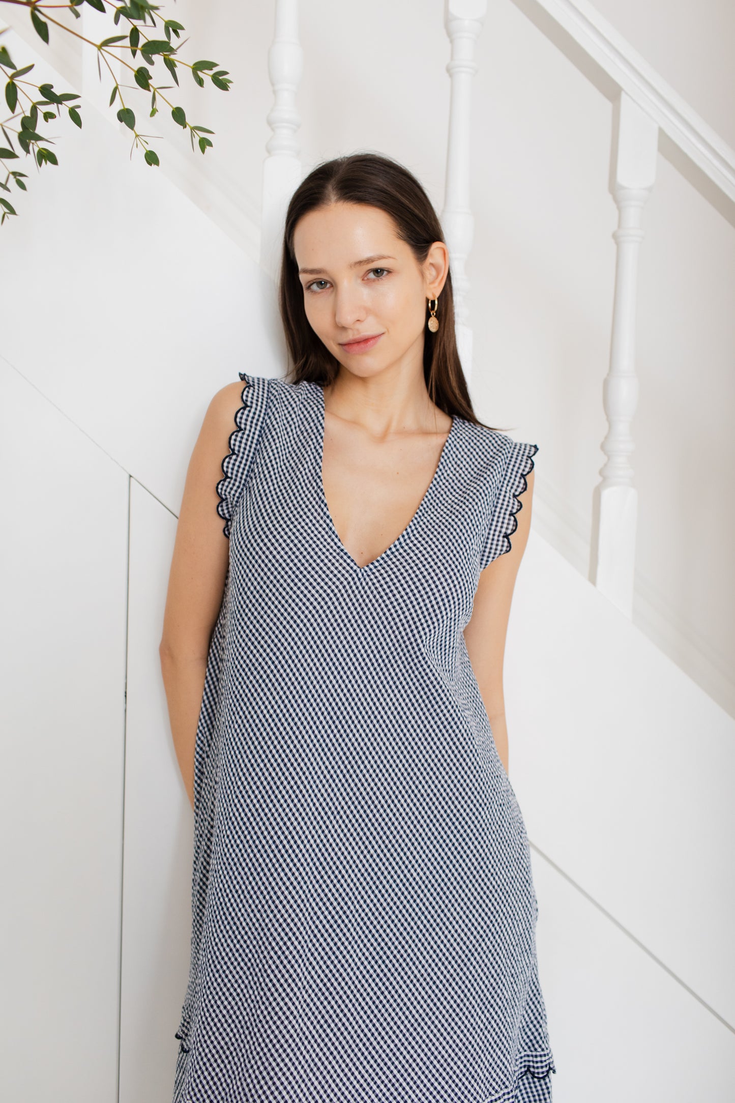 Attie Dress - Midnight Gingham