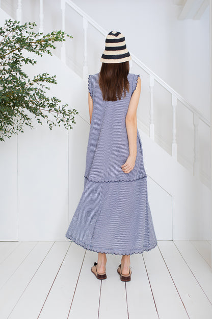 Attie Dress - Midnight Gingham