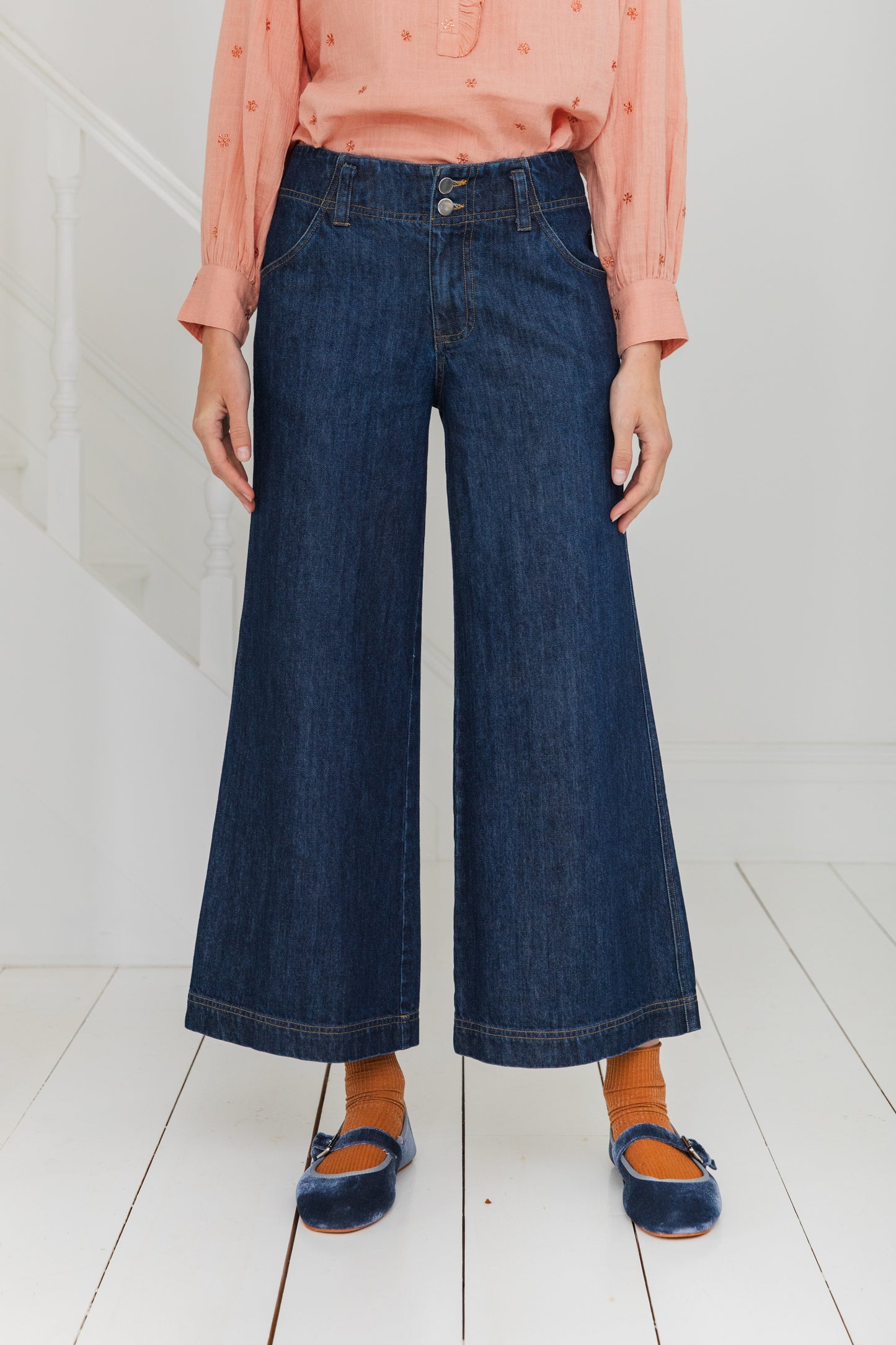 Bibi Cropped Jean - Dark Wash Denim