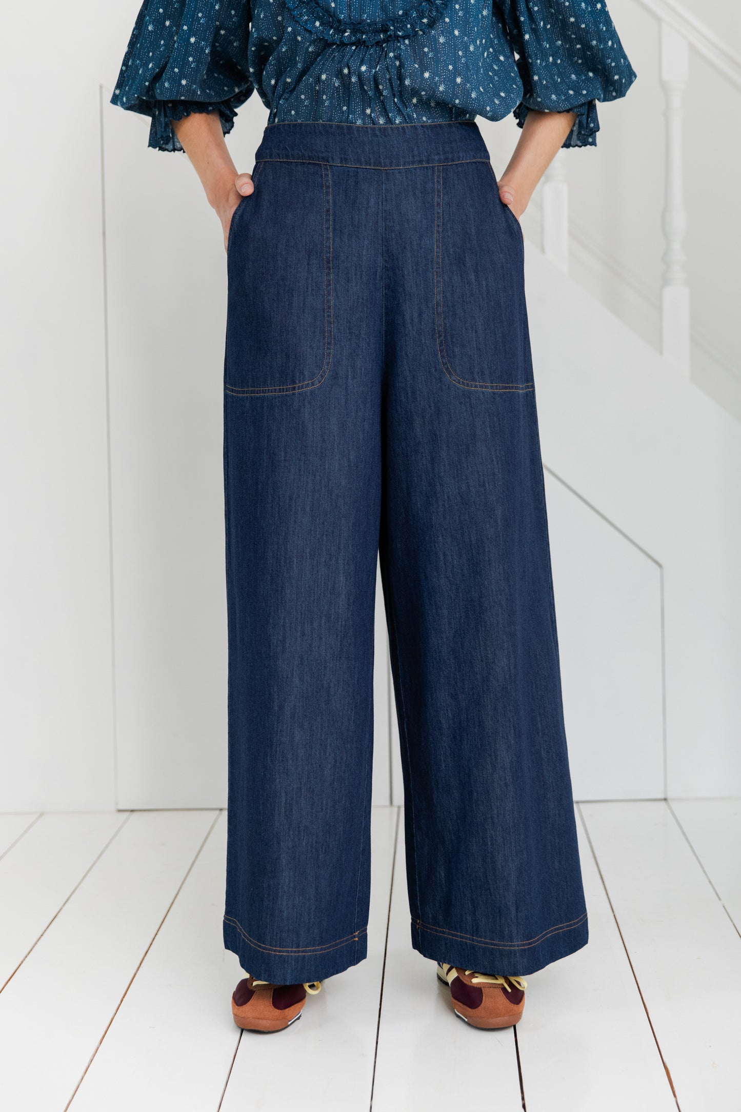 Bidette Denim Trousers - Dark Wash Denim (WS)