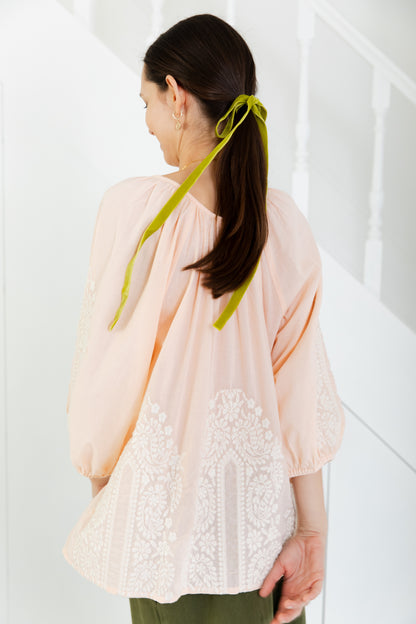 Gilda Shirt - Blush/Ecru