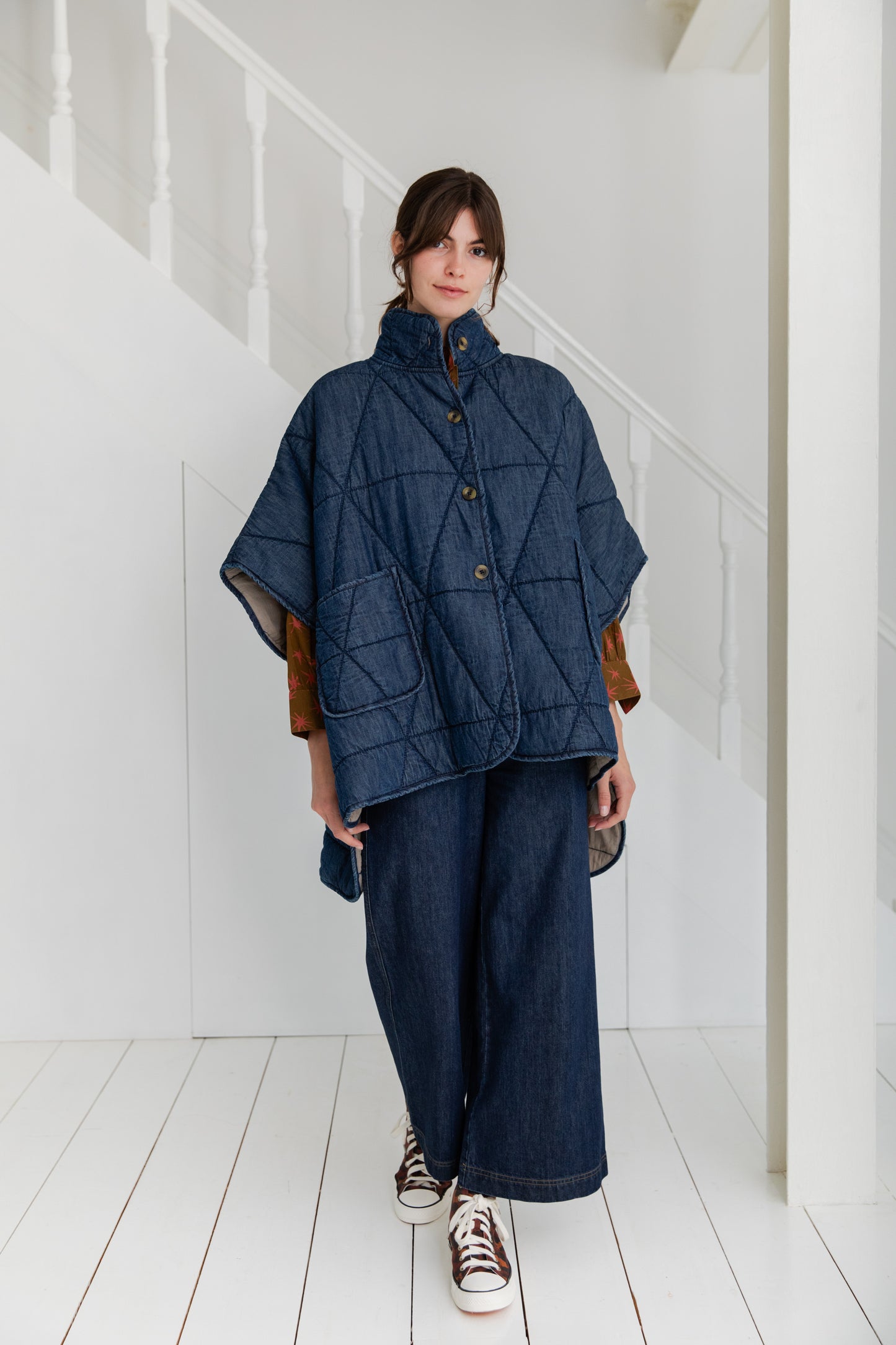 Kiki Cape - Dark Denim (WS)