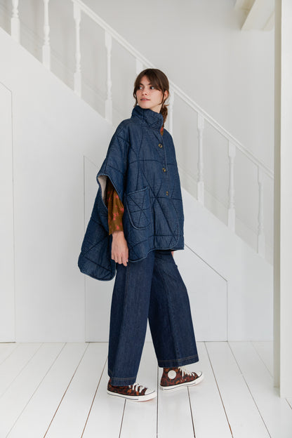 Kiki Cape - Dark Denim (WS)