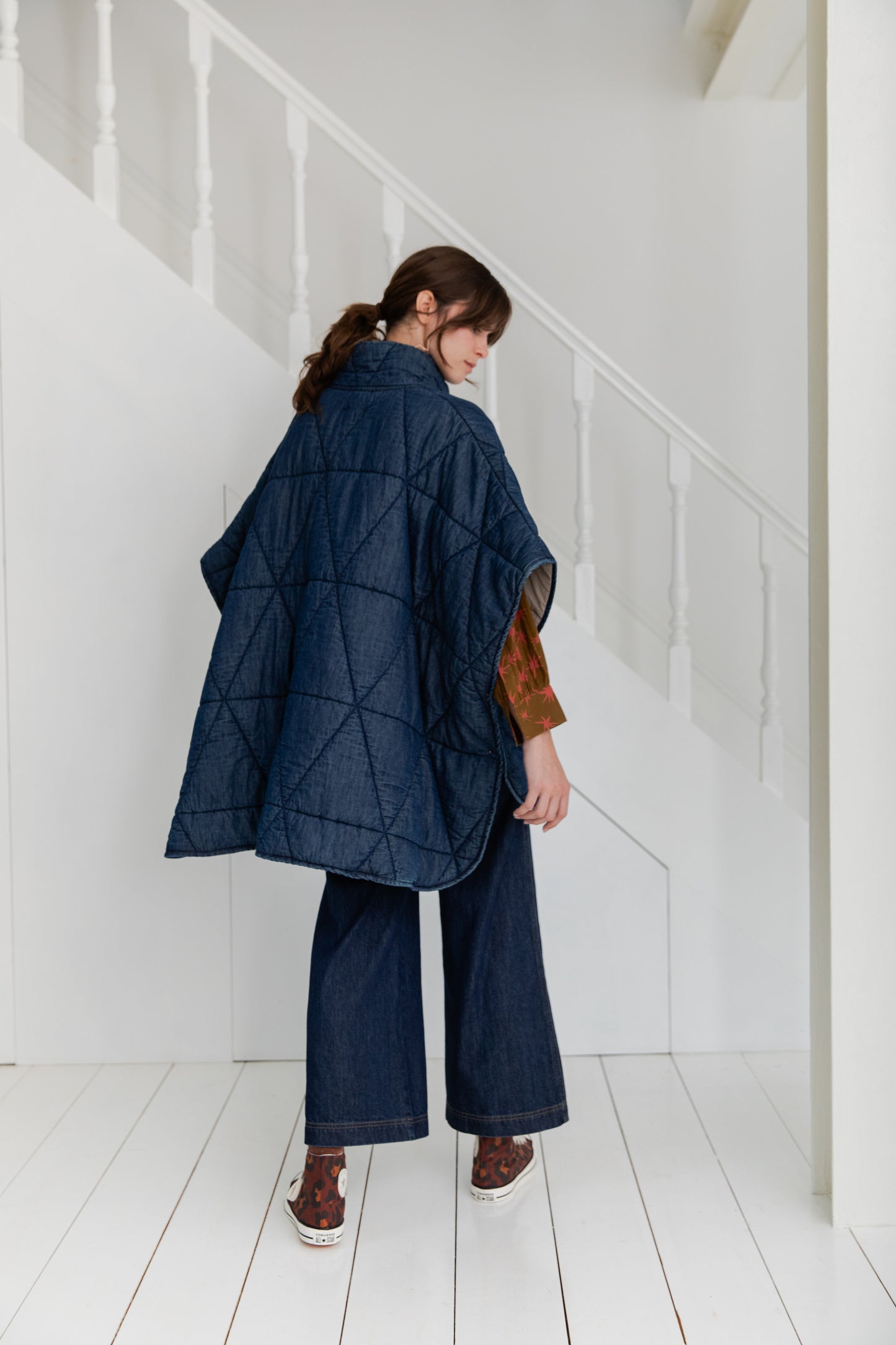 Kiki Cape - Dark Denim (WS)