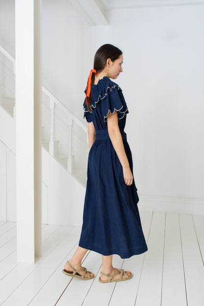 Maia Dress -Navy