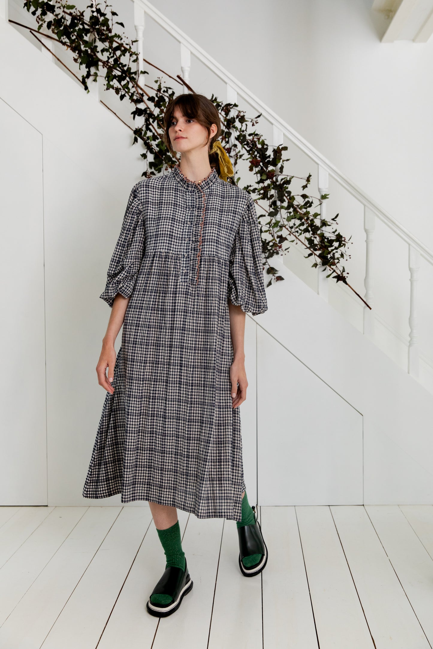 Quincy Dress - Midnight Check (WS)