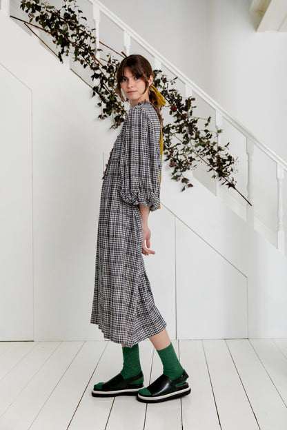 Quincy Dress - Midnight Check (WS)